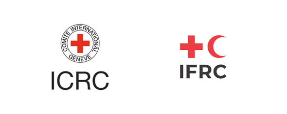 Logoene til ICRC og IFRC