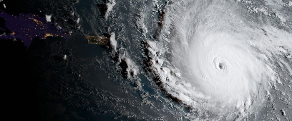 Satelittbilde av orkanen Irma