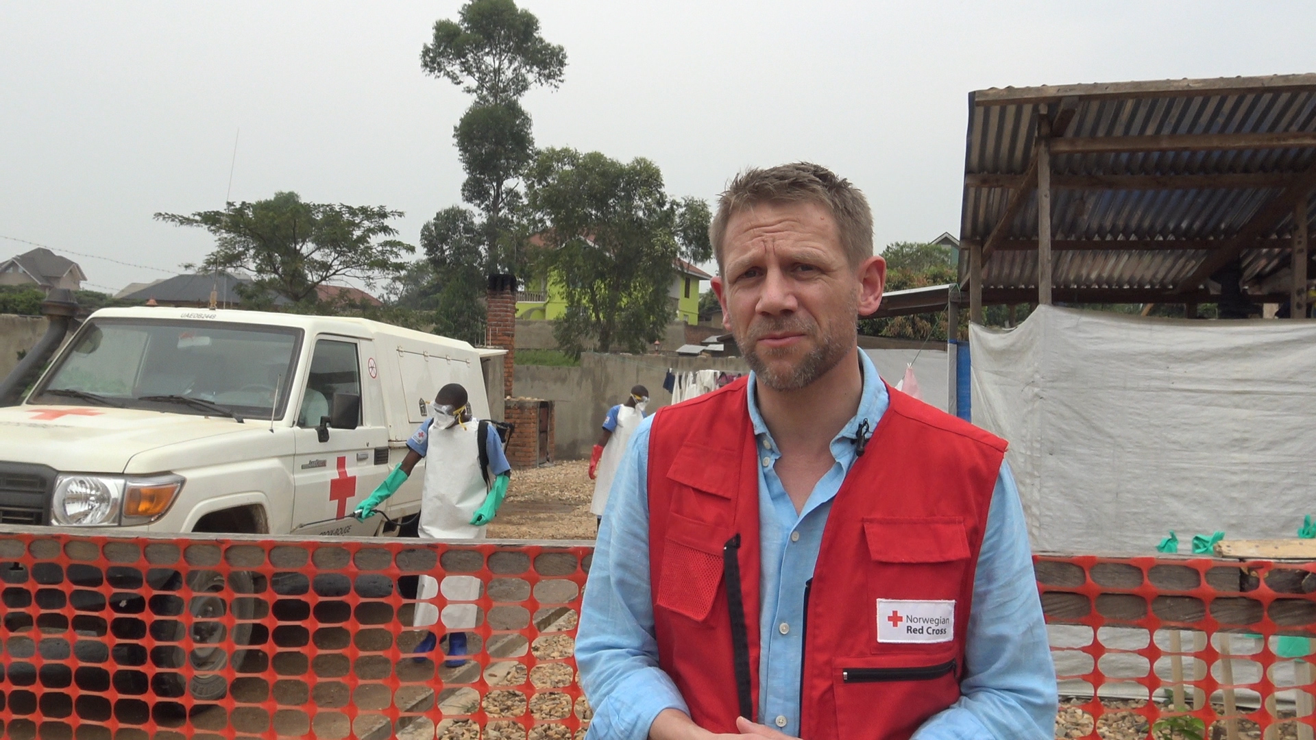 Utenandssjef Tørris Jæger besøker de ebolarammede områdene i Øst-Kongo.