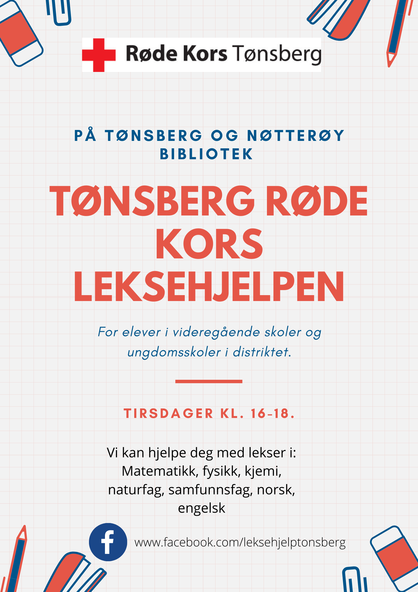 Tønsberg Røde Kors LEKSEHJELPEN på Tønsberg og Nøtterøy bibliotek.png