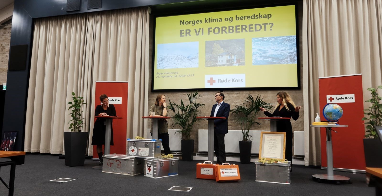Lansering av Røde Kors' klima- og beredskapsrapport med politikerpanel og diskusjon.