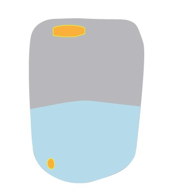 Grafisk bilde av vannbeholder illustrasjon