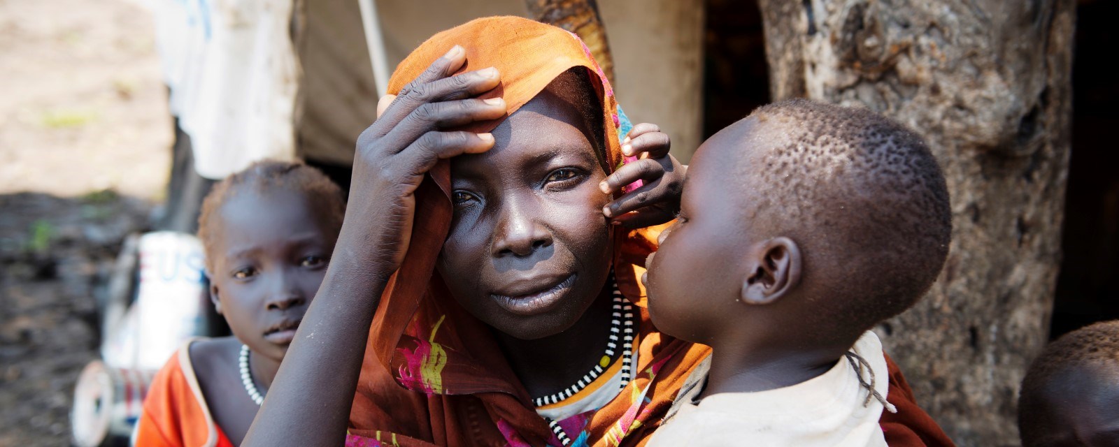 Barna var redde og gråt hele tiden, sier syvbarnsmoren Chama (35). Etter 16 døgn på flukt i Sør-Sudan, kom familien til flyktningleiren Yusuf Batil. 