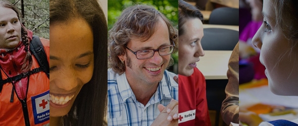 kollage bilder Røde Kors aktiviteter