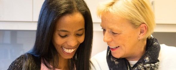 Sega Yahanes og Trine Høyvik.