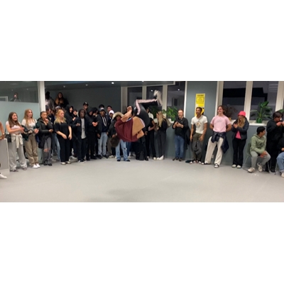 Breakdance på åpningen av Fellesverket i Bergen.