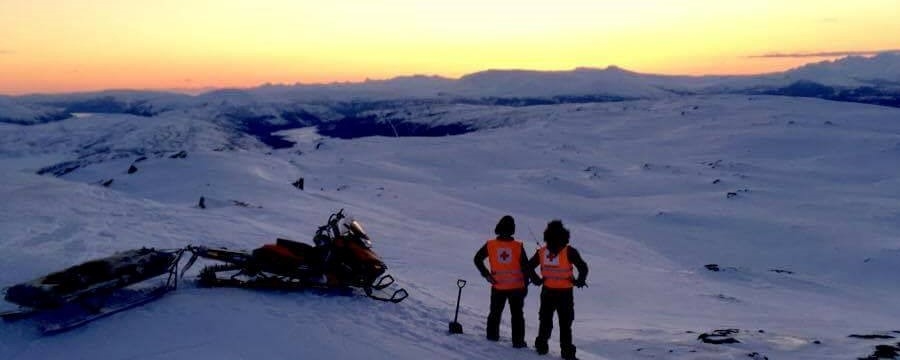 Rana Røde Kors var i beredskap på fjellet i påska 2017