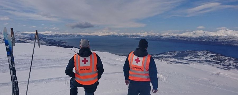 Ankenes Røde Kors var i beredskap på fjellet i påska 2017