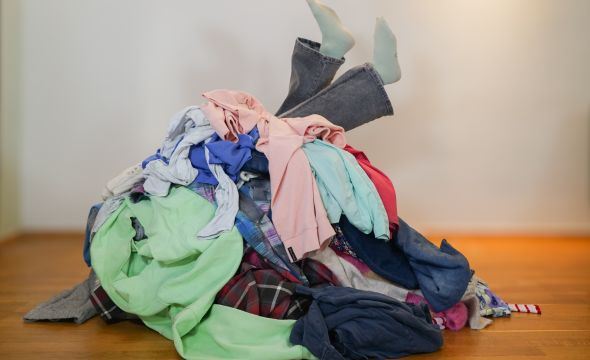 Person som drukner i kleshaug