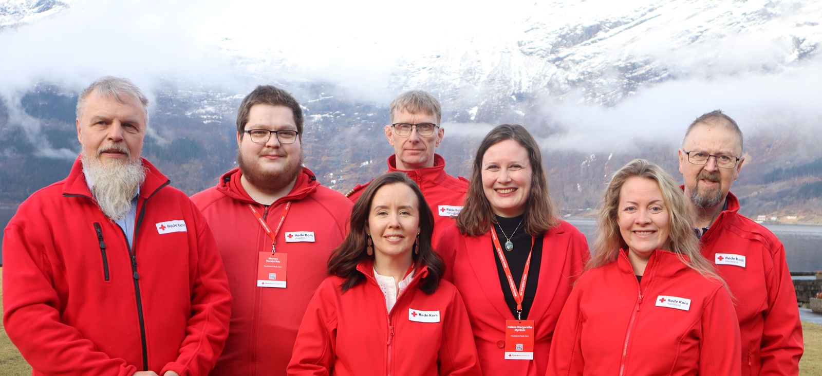 Frå venstre: Geir Langeland, Morten Horsås Nes, Karina Linde Giertsen, Svein Ove Seim, Helene M. Myrdahl, Tonje Nesslin og Jarle Ro