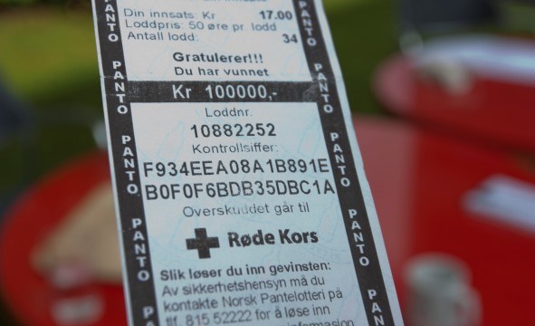 Kvittering fra pantelotteri