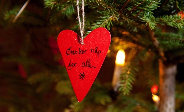 Hjerte på juletre