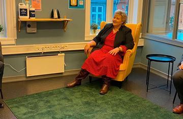 Erna Solberg besøker Fellesverket i Bergen