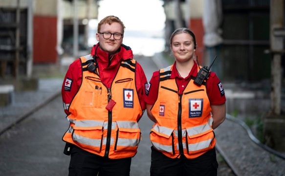 To volunteers in the Red Cross search and rescue branch.