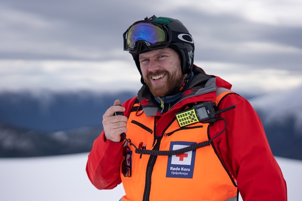 En frivillig fra hjelpekorps