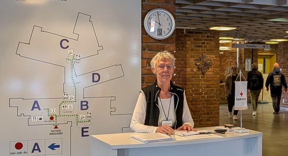 Janneke på plass på sykehuset i Arendal