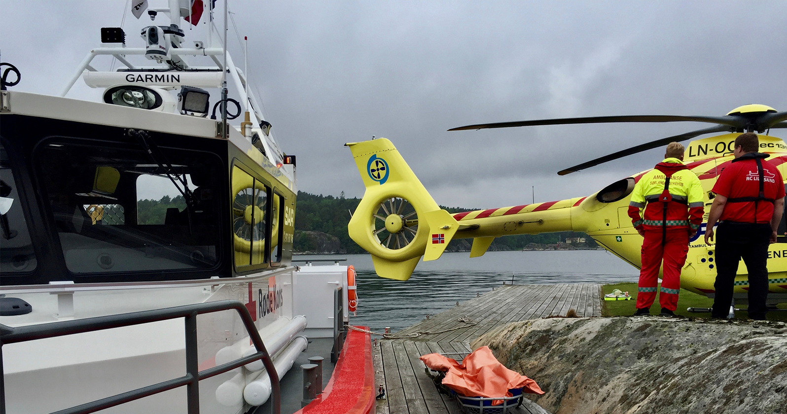 Lillesand Røde Kors Hjelpekorps samarbeider med redningstjenesten