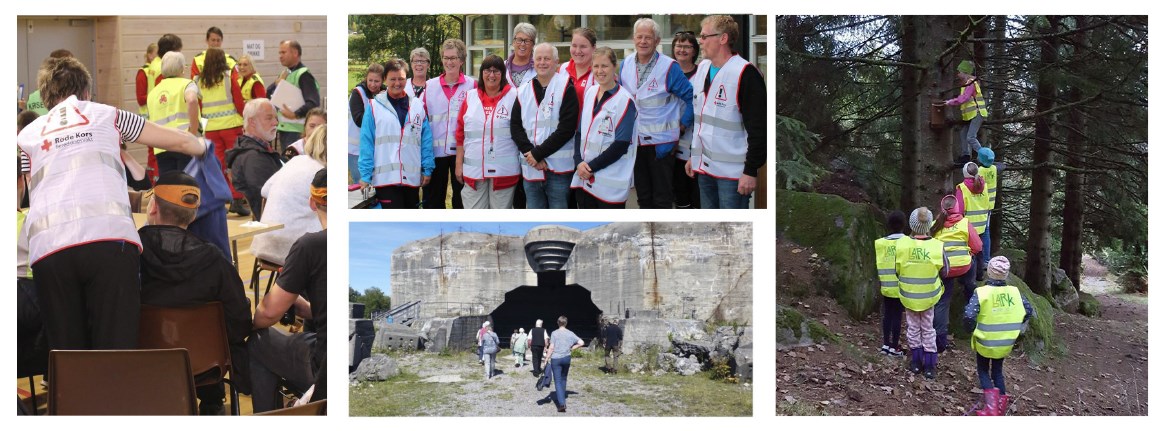 Fra en av festene på Heimen. Her underholder Bjøro Håland