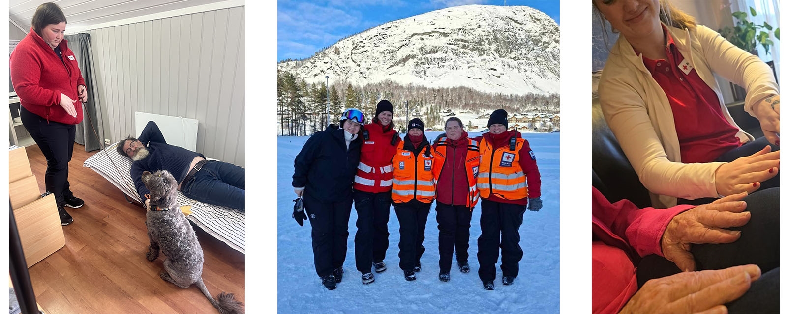 Collage av Vennesla Røde Kors