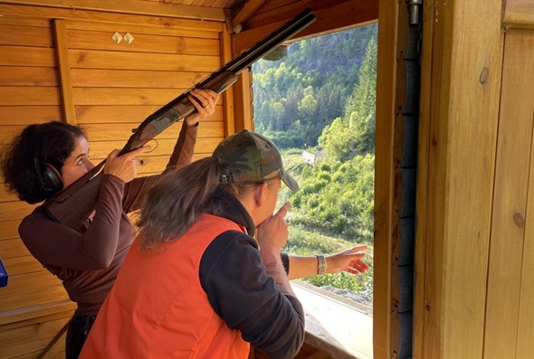 Skytetrening damegruppa