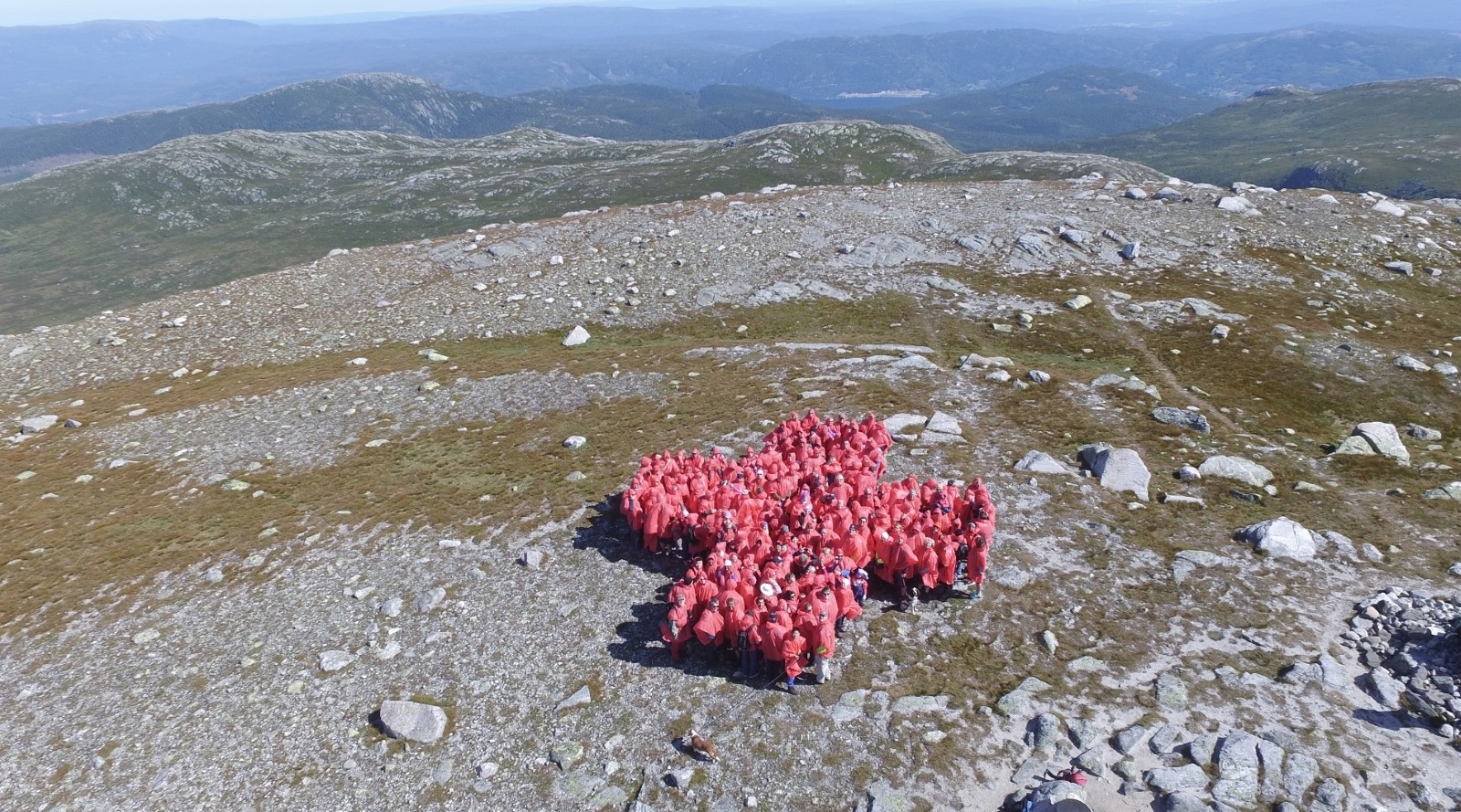 Utsikt fra Røde Kors-hytta