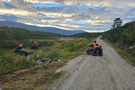 atv på en vei
