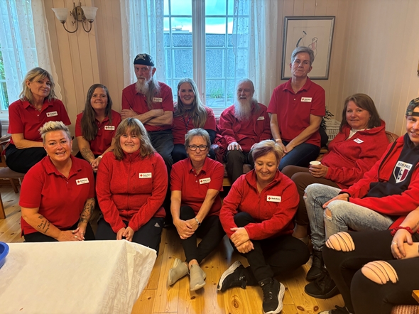 13 frivillige fra Odal Røde Kors