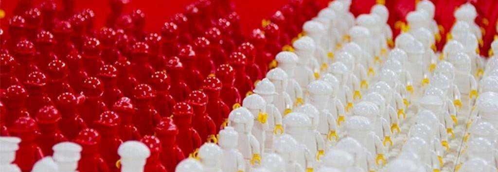 Legofigurer røde og hvite