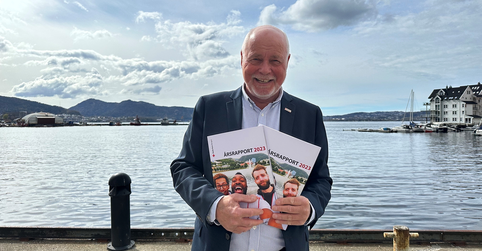 John Magnar Bøe takket av som styreleder torsdag 25. april 2024. Han skryter av frivilliginnsatsen i Bergen Røde Kors.