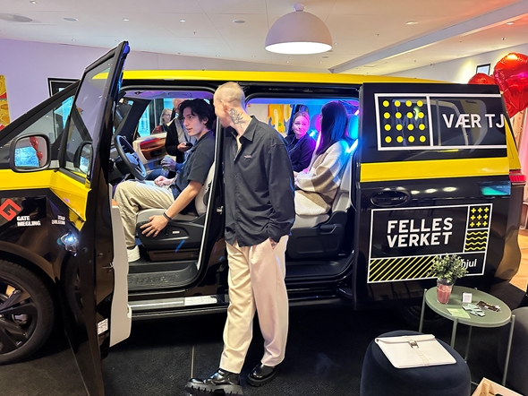 Ungdomshus på hjul på Stavanger-turné.