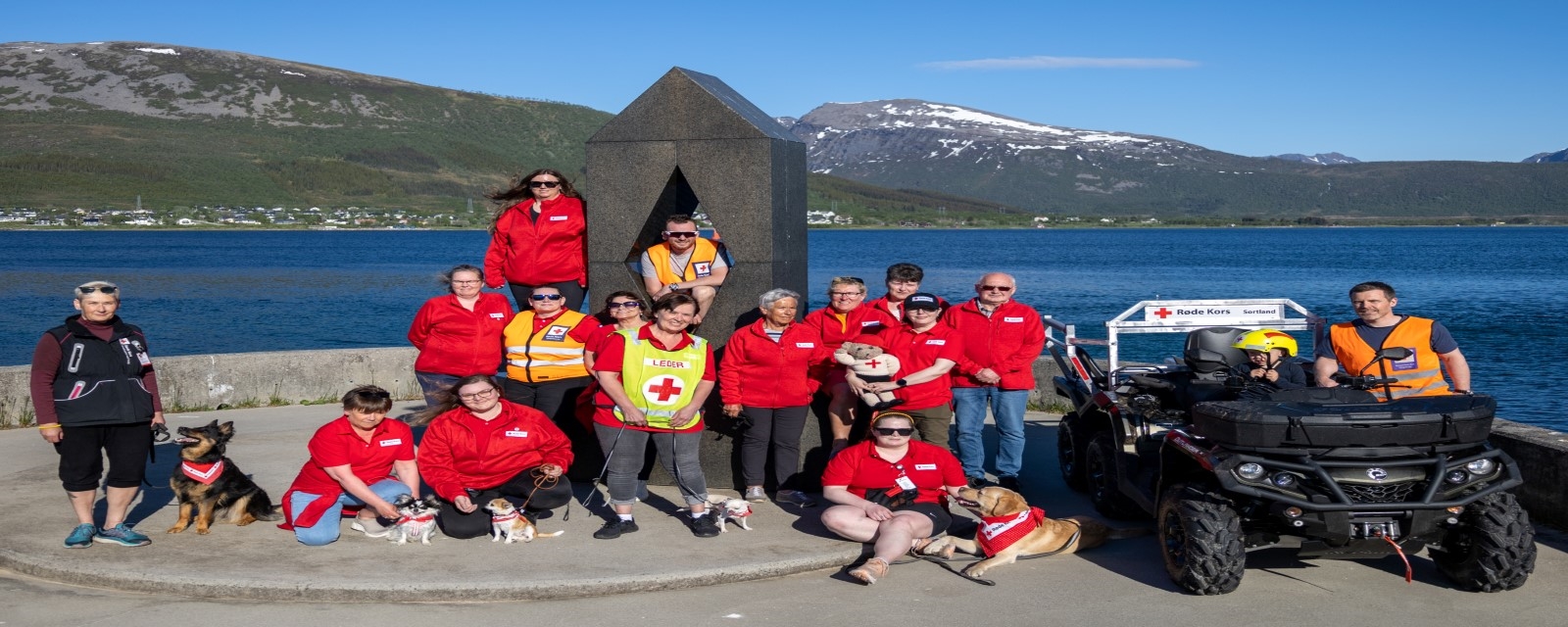 Frivillige på Sortland Røde Kors samlet 