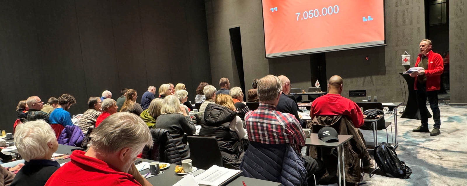 Plenumsbilde fra Bodø Røde Kors årsmøte 2024