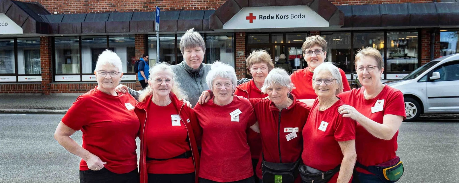 Frivillige i bruktbutikken juli 2024