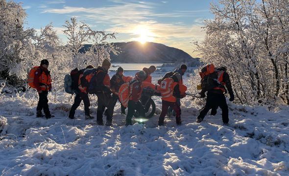 Bodø Røde Kors hjelpekorps ute på oppdrag
