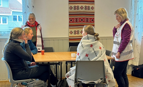 Trøstende ord og varm drikke