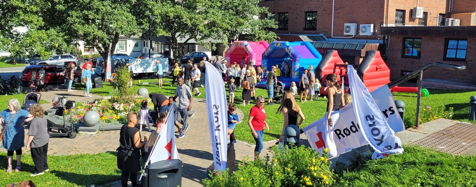 Hagefest i Anna Benoni-Parken