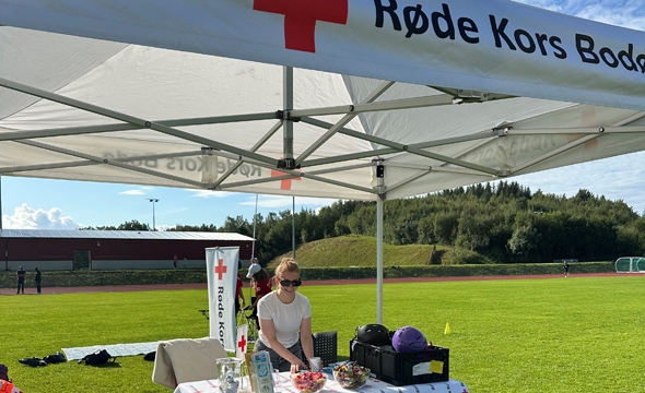 Bodø Røde Kors hadde informasjonsstand og egne aktiviteter.