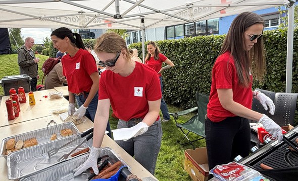 Grilling på hagefesten