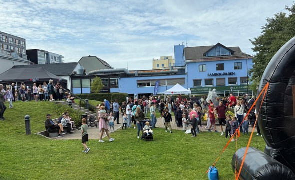 Oversiktsbilde fra hagefesten