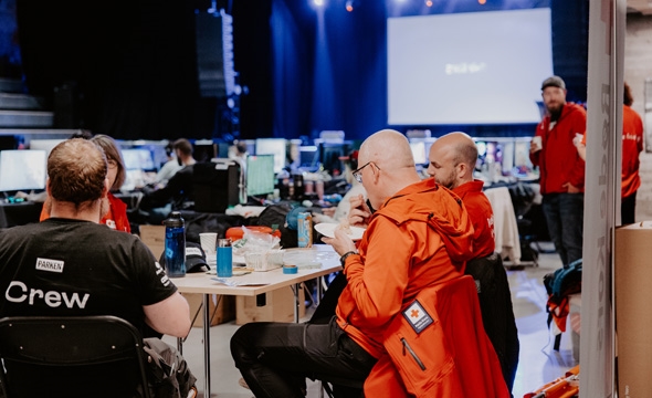 Hjelpekorpset på plass på LAN