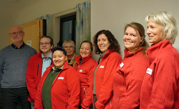 Deler av  styret, fra venstre Tom Solli, Gabriel Gabrielsen Volden, Danis Isabel Nilsen Lichtwarck, Liv Bente Sælø, Anette Gåserud, Wigdis Korsvik, Adeline Sjursheim og Iselin Marstrander.