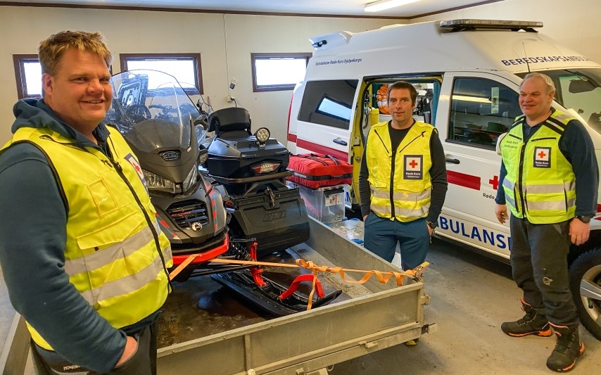 Frivillige i Grindaheim Røde Kors Hjelpekorps