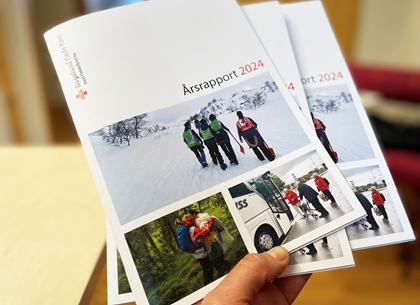 Forsiden på årsrapporten