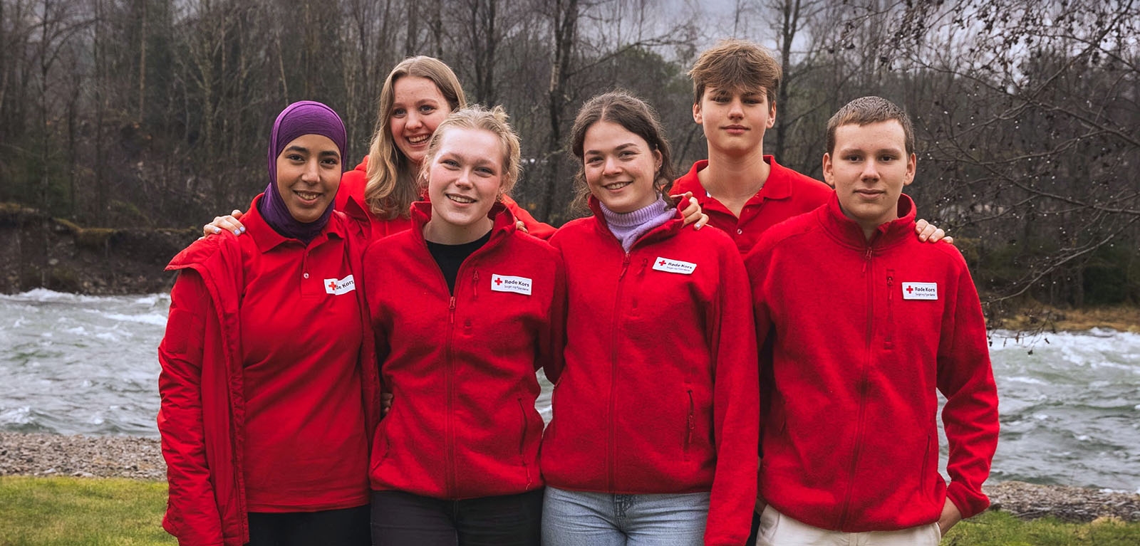 F.v. Hiba Alnuaimat, Oline Kristine Myklebust, Sunniva Fjeldstad Buset, Hege Anett Seljeset, Thomas Kiviranta og Eyvin Nordstrand Bøkenes.