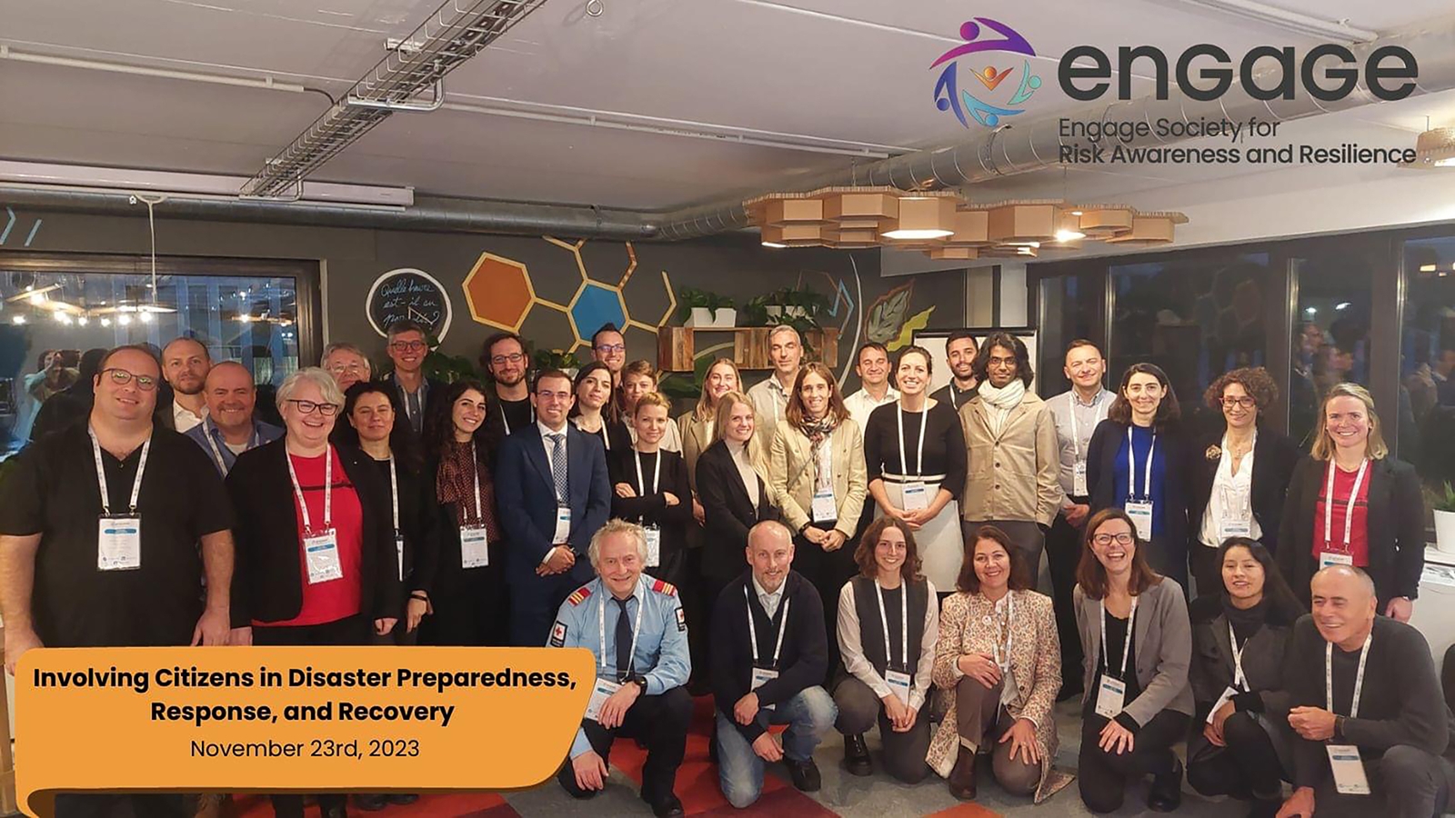 Gruppebilde fra sammenkomst i Engage prosjektet.