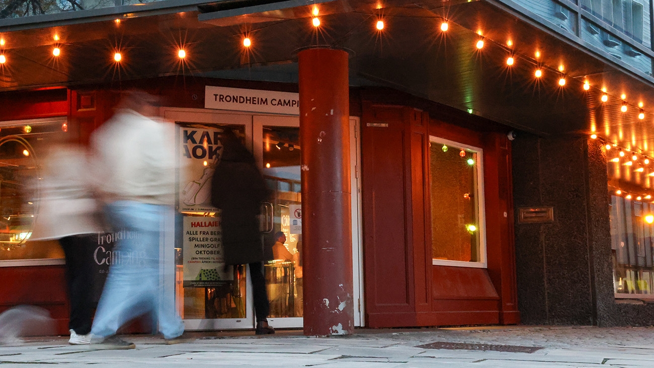 Inngangen til Trondheim Camping.