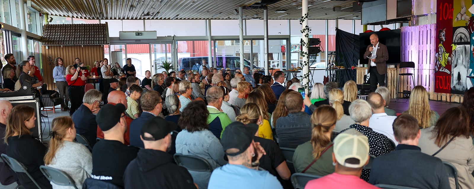 Fullsatt sal under arrangement