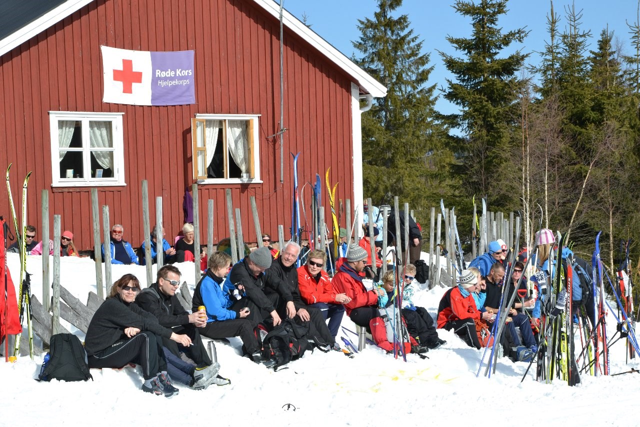 Hytta Lardal Røde Kors disponerer til  utslag for skiturister