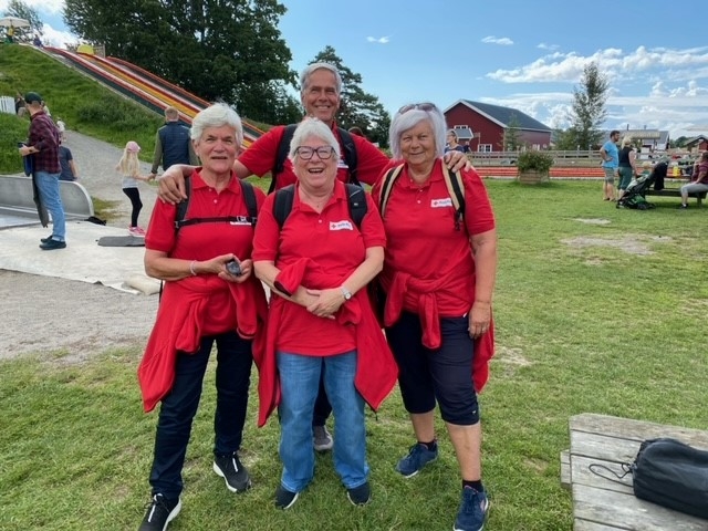 Frivillige fra Sande Røde Kors