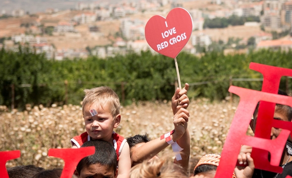 Lebanese Red Cross event in Zahle, May 2016 (Photo: Mari Aftret Mørtvedt, Norwegian Red Cross). 